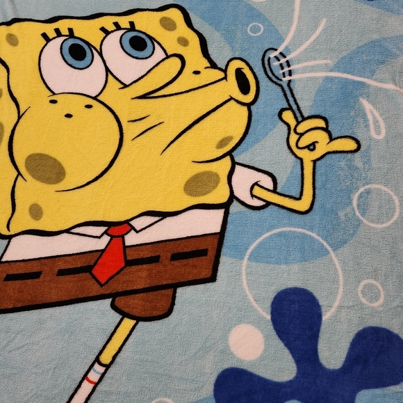 Nickolodeon SpongeBob SquarePants Sheldon J. Plankton Double Sided Twin Size - Picture 8 of 10